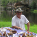 Jim Young relaxing by the lake